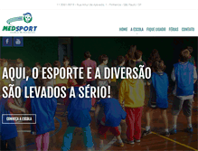 Tablet Screenshot of medsport.com.br